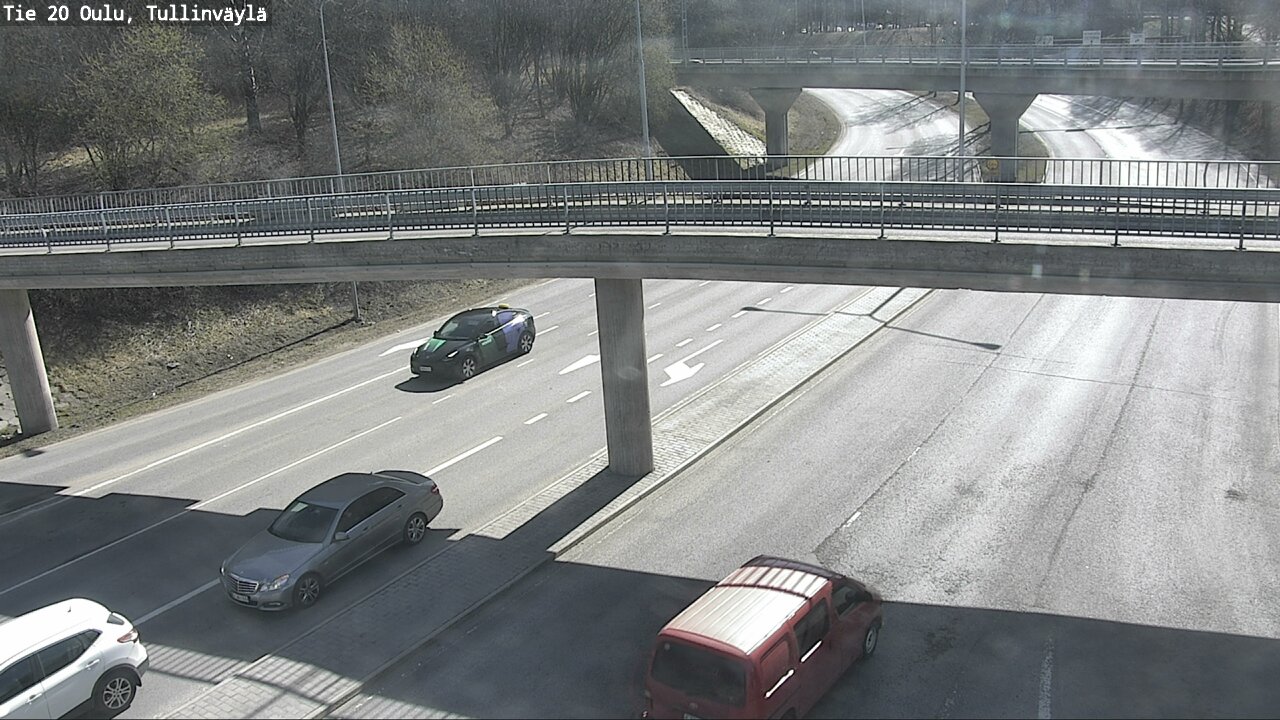 Weather Camera Image Road 20 Oulu, Tullinväylä, Oulu, Pohjois-Pohjanmaa