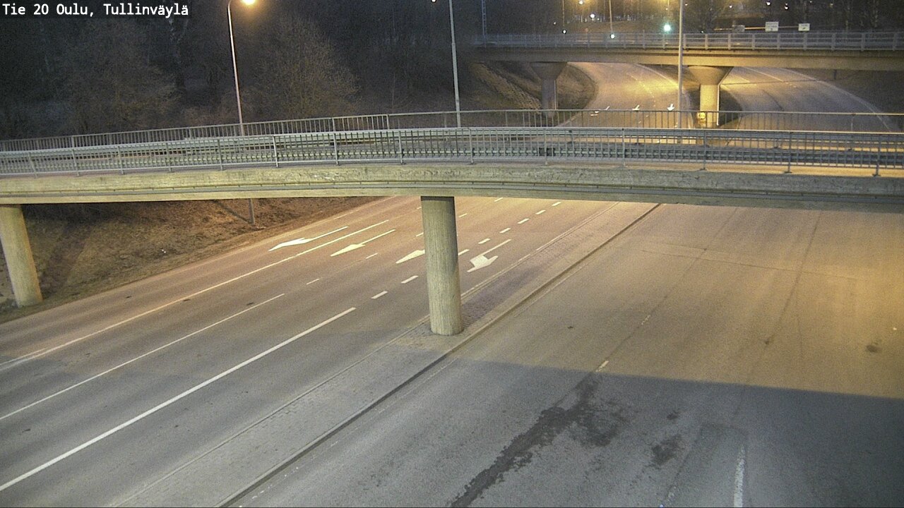 Weather Camera Image Väg 20 Uleåborg, Tullinväylä, Oulu, Pohjois-Pohjanmaa
