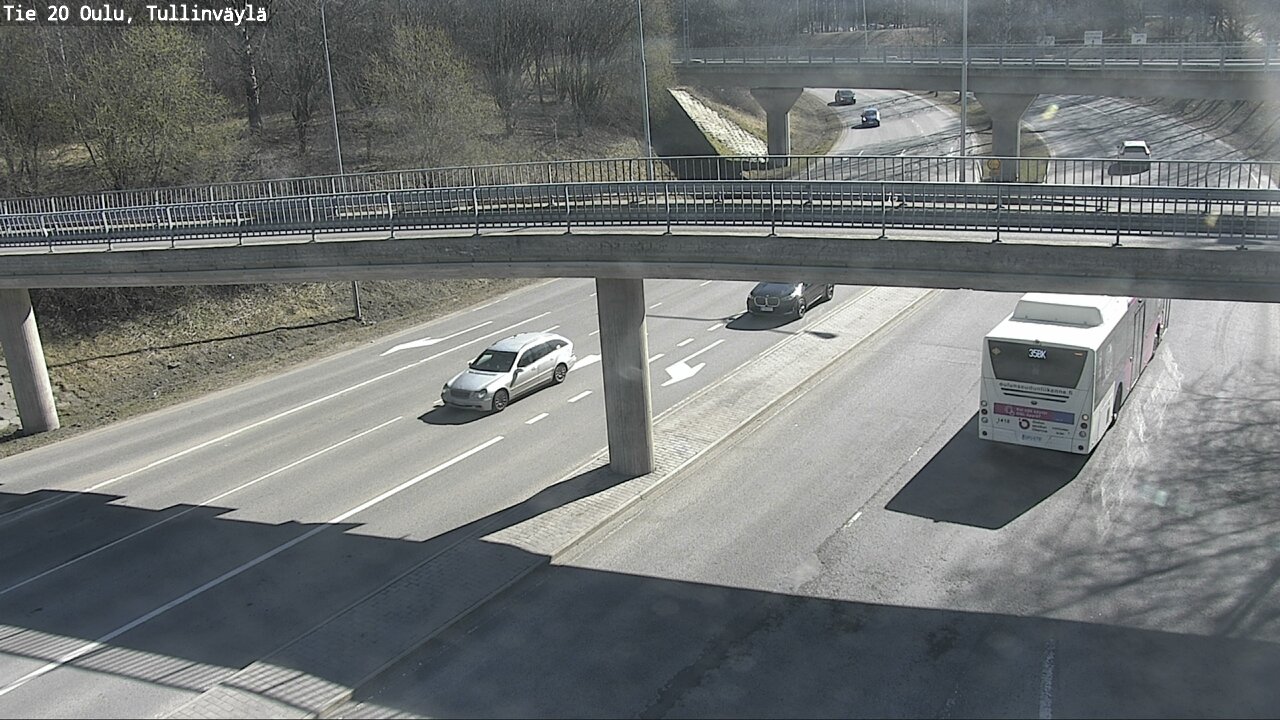 Weather Camera Image Road 20 Oulu, Tullinväylä, Oulu, Pohjois-Pohjanmaa