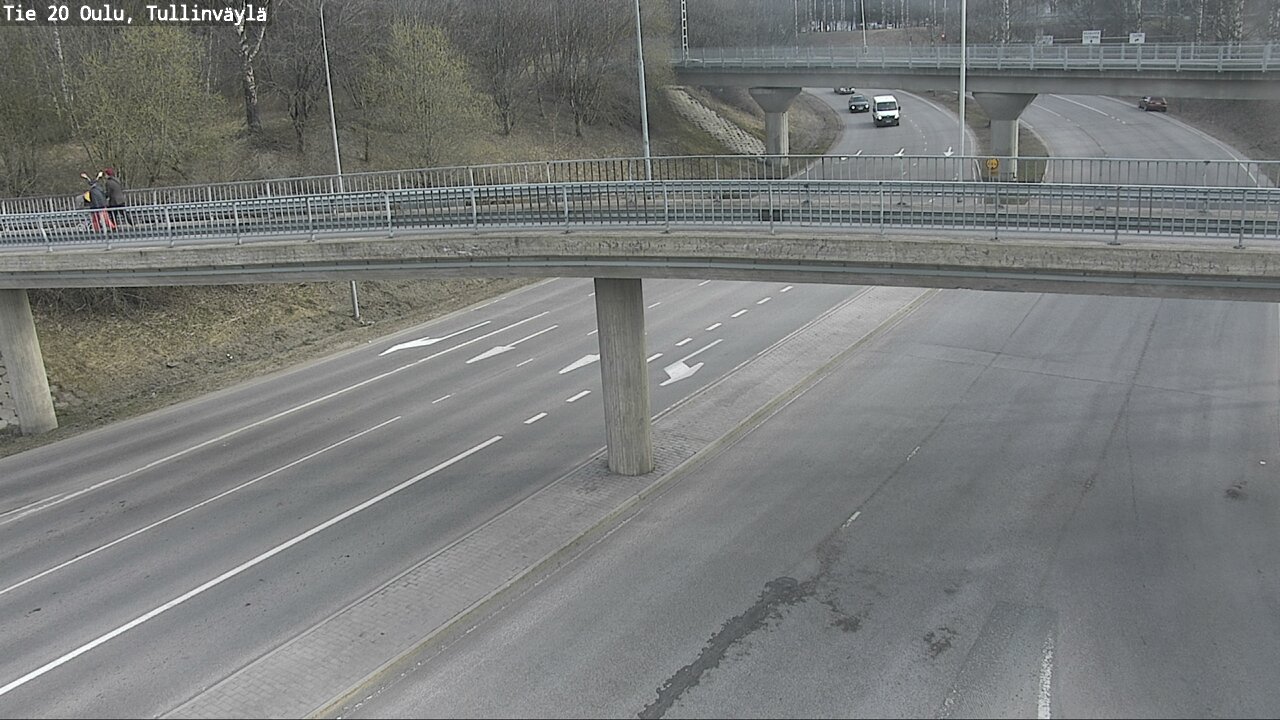 Weather Camera Image Road 20 Oulu, Tullinväylä, Oulu, Pohjois-Pohjanmaa