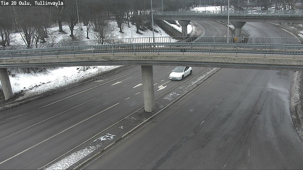 Weather Camera Image Road 20 Oulu, Tullinväylä, Oulu, Pohjois-Pohjanmaa