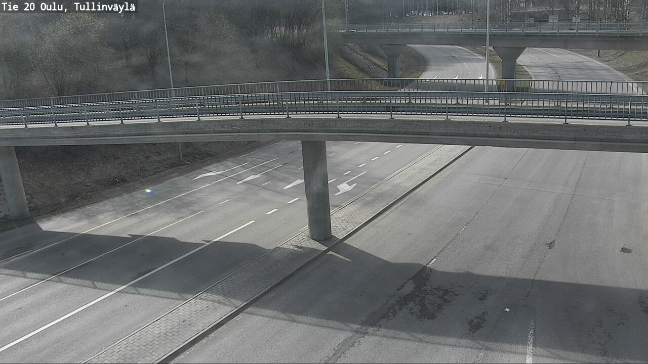 Weather Camera Image Road 20 Oulu, Tullinväylä, Oulu, Pohjois-Pohjanmaa
