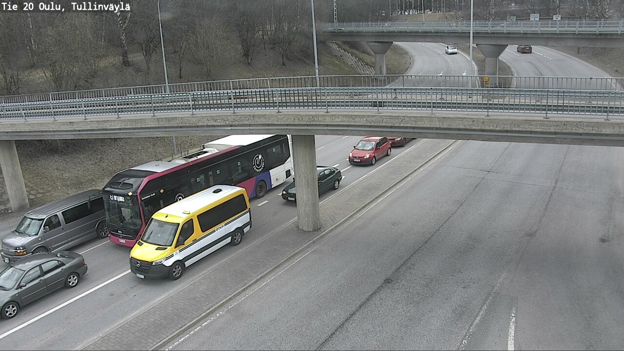 Weather Camera Image Väg 20 Uleåborg, Tullinväylä, Oulu, Pohjois-Pohjanmaa