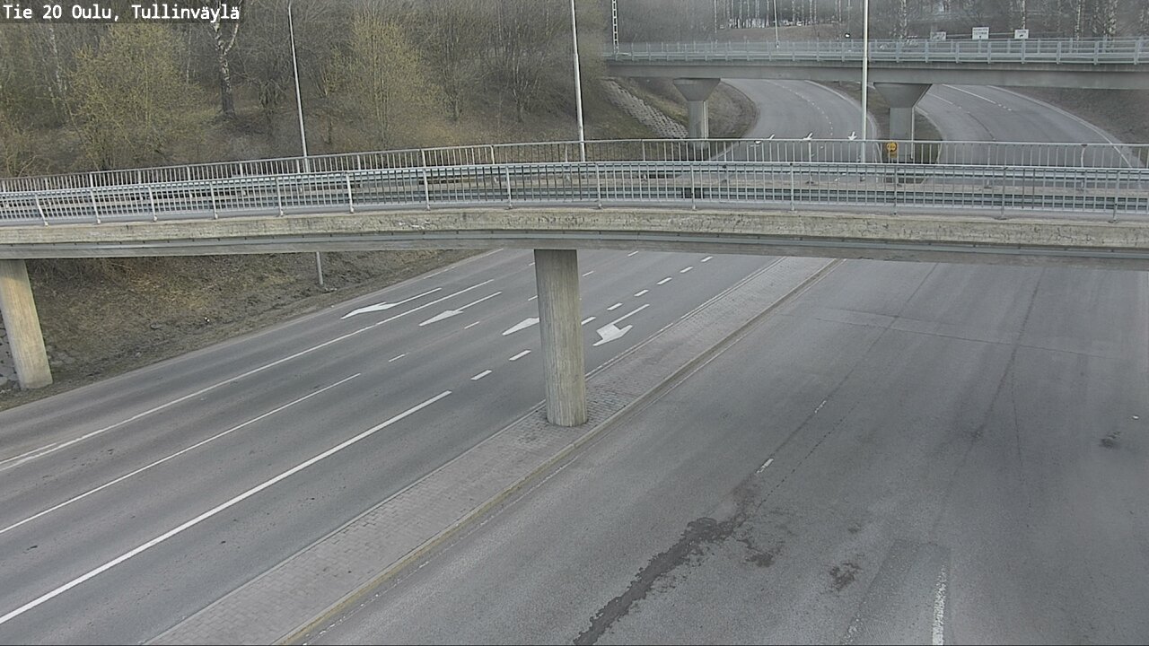 Weather Camera Image Road 20 Oulu, Tullinväylä, Oulu, Pohjois-Pohjanmaa