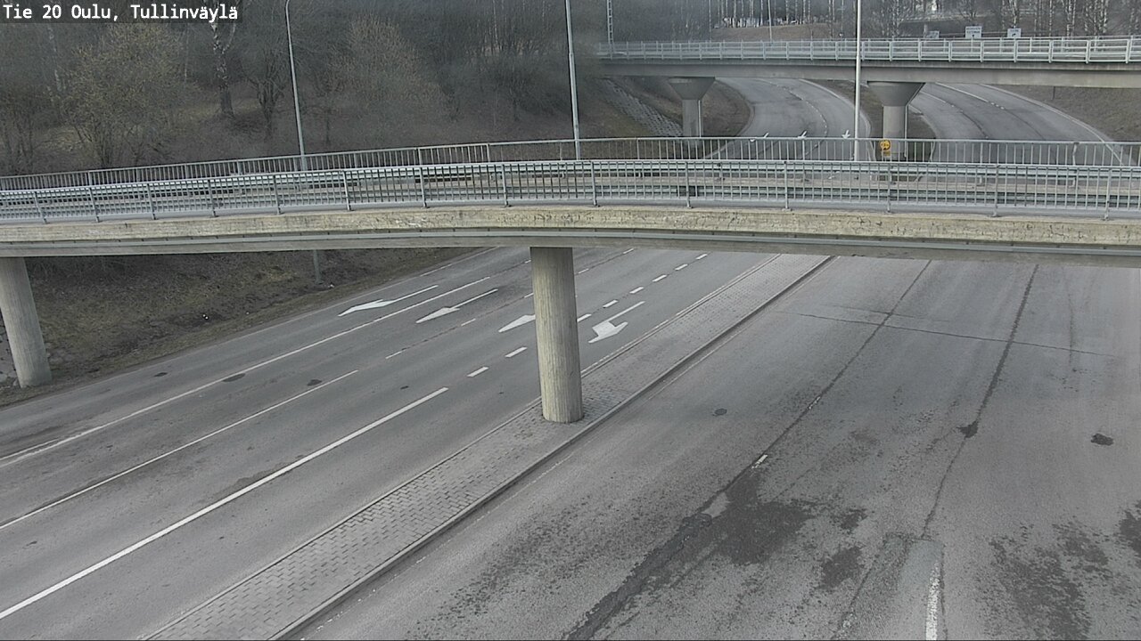 Weather Camera Image Road 20 Oulu, Tullinväylä, Oulu, Pohjois-Pohjanmaa