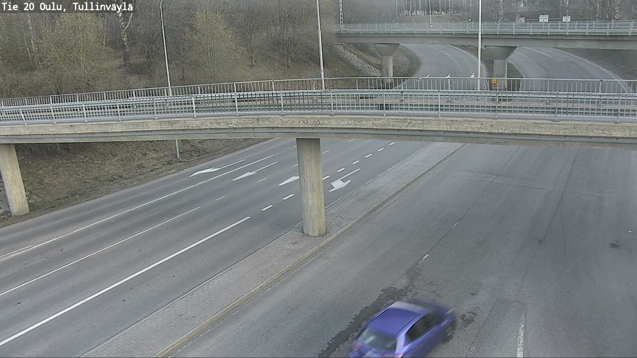 Weather Camera Image Road 20 Oulu, Tullinväylä, Oulu, Pohjois-Pohjanmaa