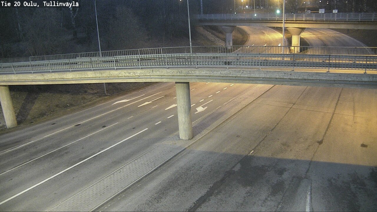 Weather Camera Image Road 20 Oulu, Tullinväylä, Oulu, Pohjois-Pohjanmaa