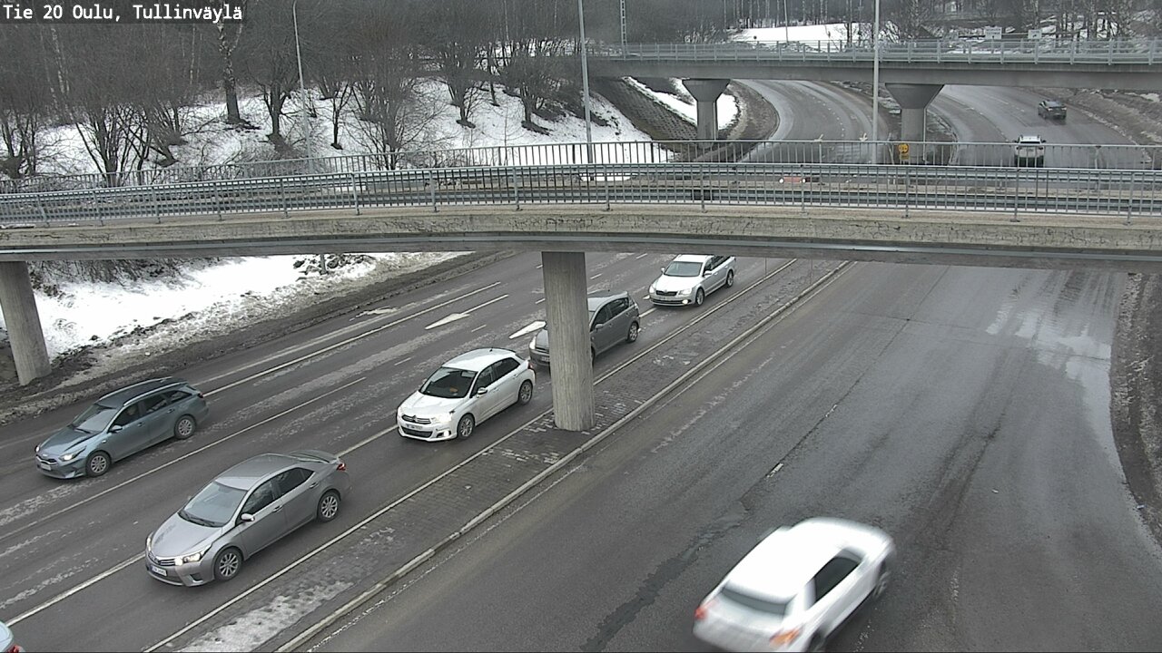 Weather Camera Image Väg 20 Uleåborg, Tullinväylä, Oulu, Pohjois-Pohjanmaa