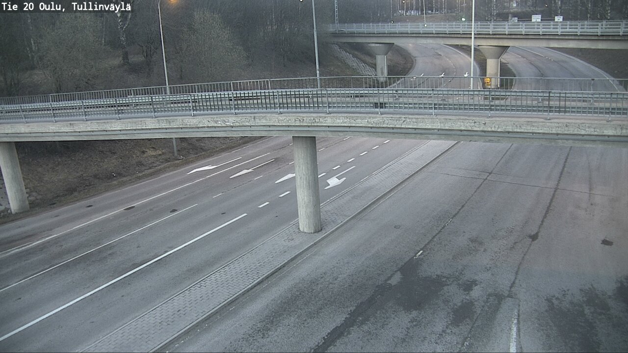 Weather Camera Image Road 20 Oulu, Tullinväylä, Oulu, Pohjois-Pohjanmaa