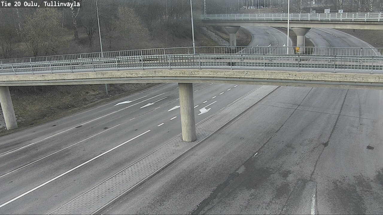 Weather Camera Image Road 20 Oulu, Tullinväylä, Oulu, Pohjois-Pohjanmaa
