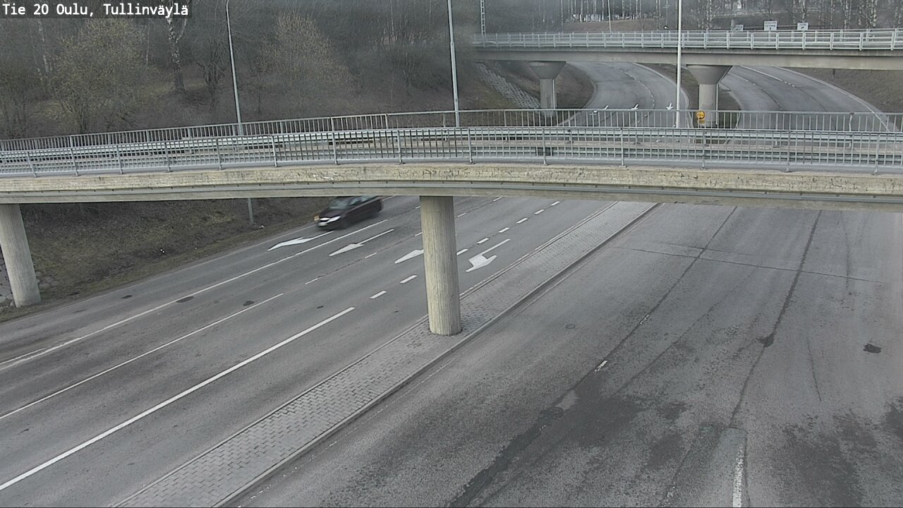 Weather Camera Image Road 20 Oulu, Tullinväylä, Oulu, Pohjois-Pohjanmaa