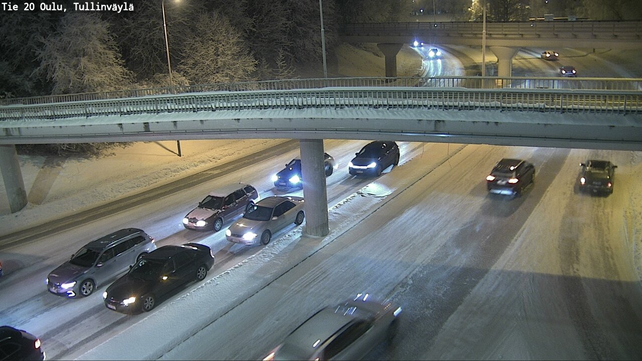 Weather Camera Image Väg 20 Uleåborg, Tullinväylä, Oulu, Pohjois-Pohjanmaa