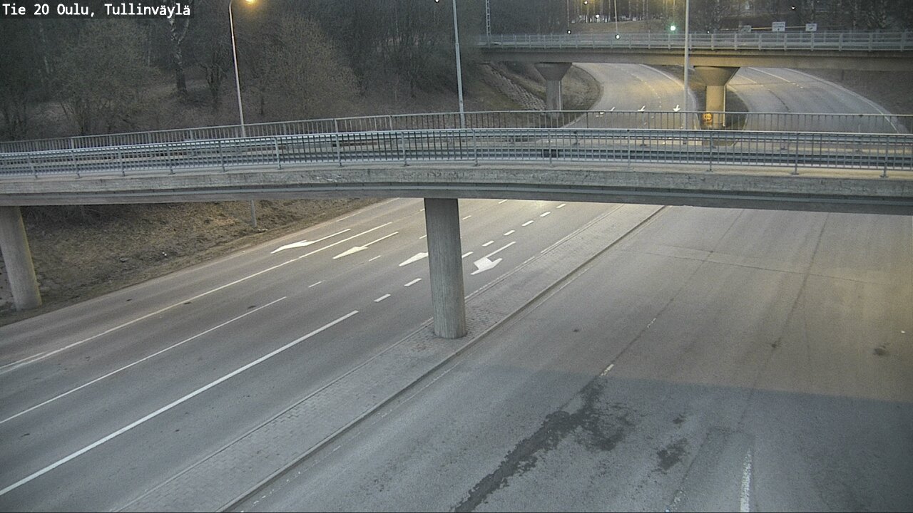Weather Camera Image Väg 20 Uleåborg, Tullinväylä, Oulu, Pohjois-Pohjanmaa