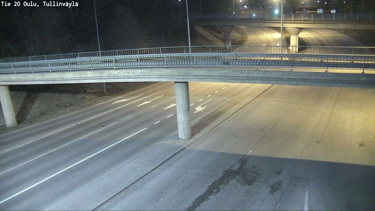 Weather Camera Image Väg 20 Uleåborg, Tullinväylä, Oulu, Pohjois-Pohjanmaa