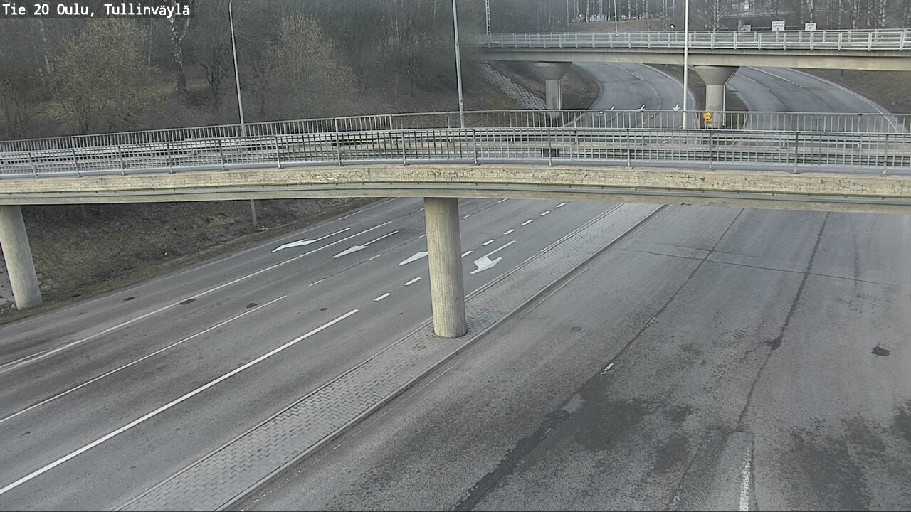 Weather Camera Image Road 20 Oulu, Tullinväylä, Oulu, Pohjois-Pohjanmaa
