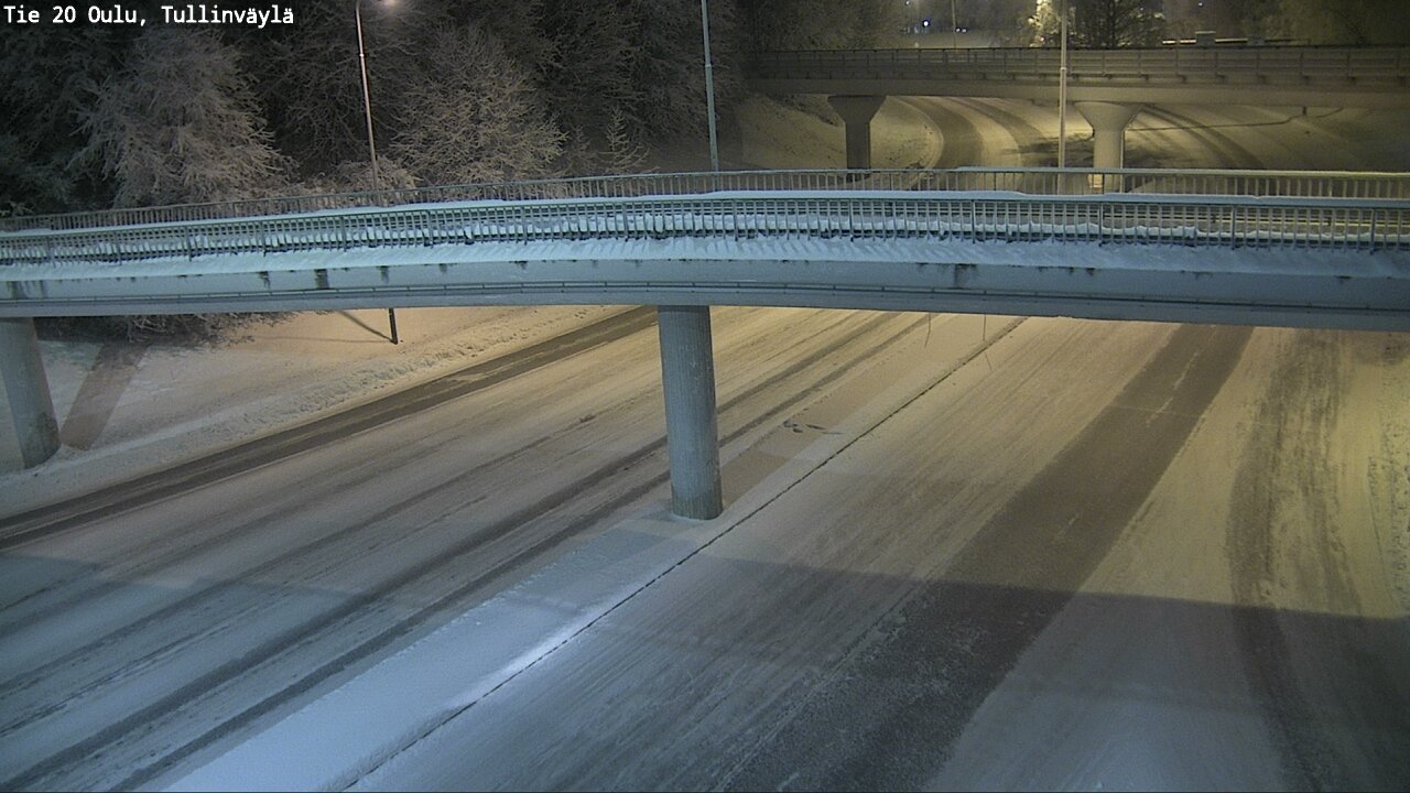 Weather Camera Image Väg 20 Uleåborg, Tullinväylä, Oulu, Pohjois-Pohjanmaa