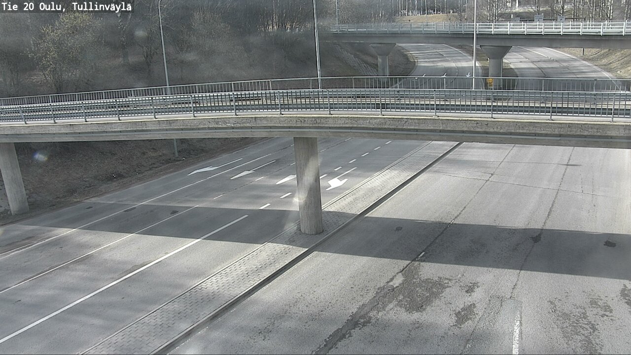 Weather Camera Image Road 20 Oulu, Tullinväylä, Oulu, Pohjois-Pohjanmaa