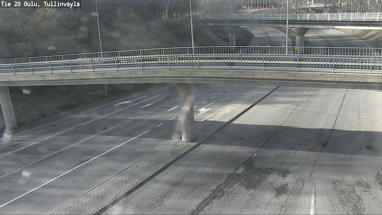 Weather Camera Image Road 20 Oulu, Tullinväylä, Oulu, Pohjois-Pohjanmaa