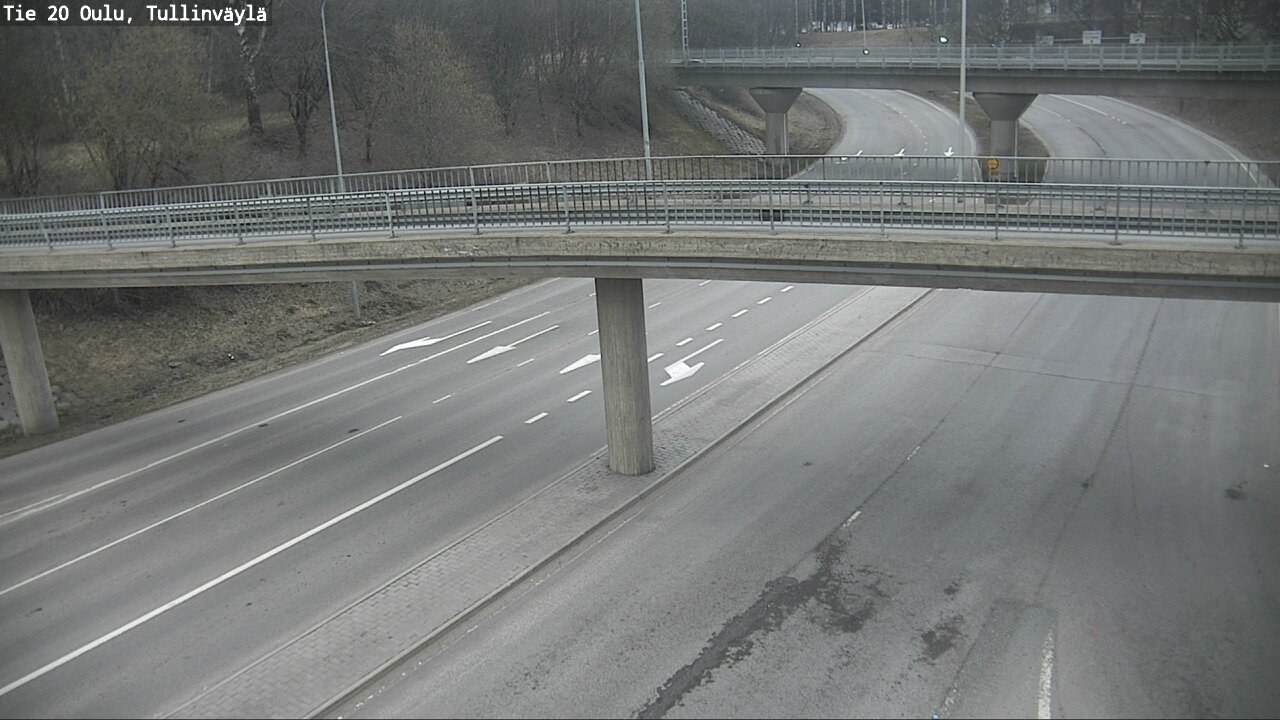 Weather Camera Image Väg 20 Uleåborg, Tullinväylä, Oulu, Pohjois-Pohjanmaa
