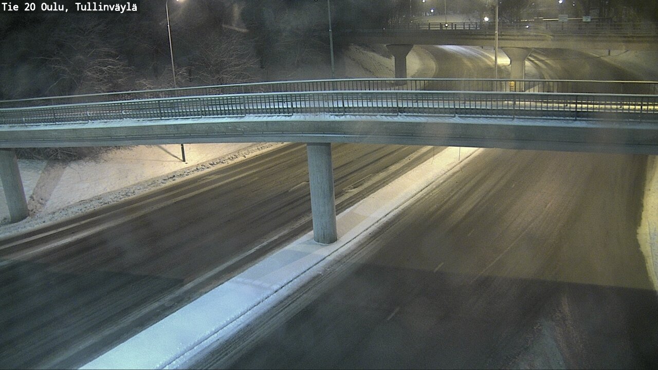 Weather Camera Image Väg 20 Uleåborg, Tullinväylä, Oulu, Pohjois-Pohjanmaa