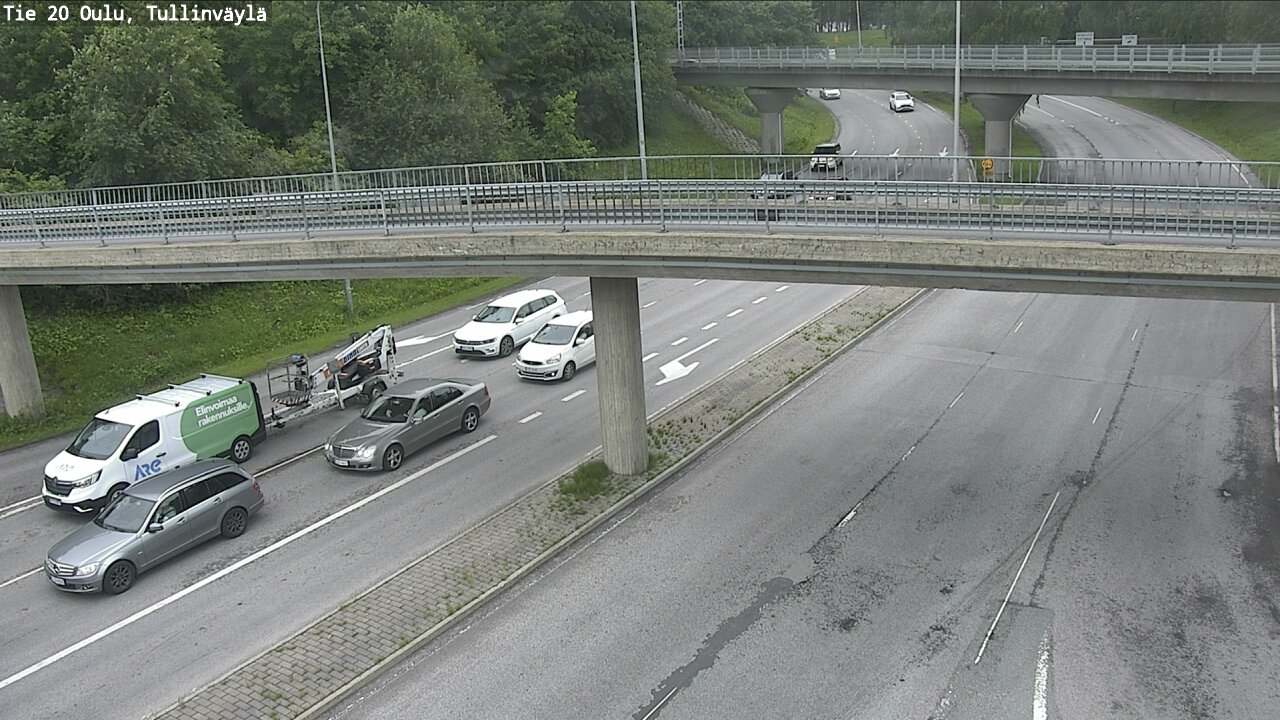 Weather Camera Image Road 20 Oulu, Tullinväylä, Oulu, Pohjois-Pohjanmaa