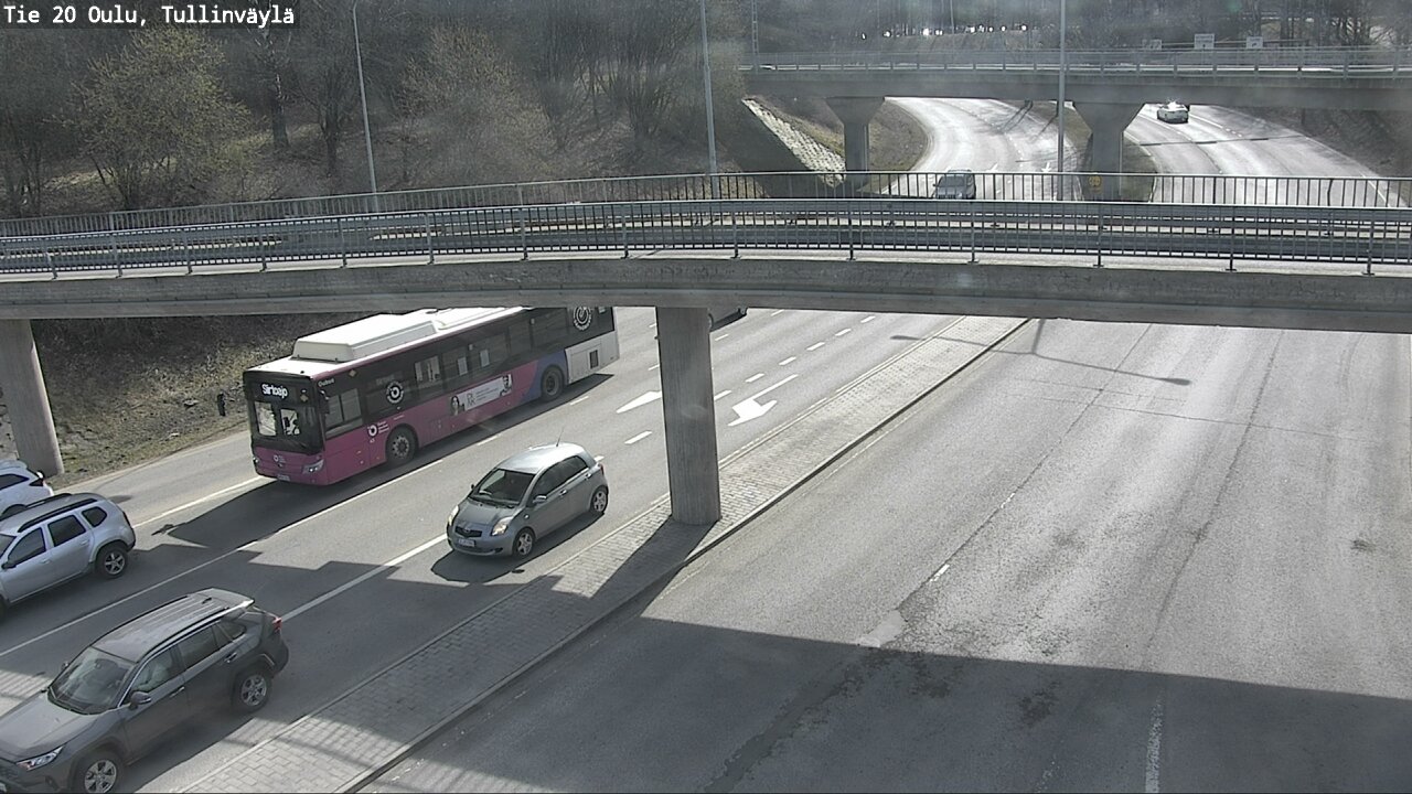 Weather Camera Image Road 20 Oulu, Tullinväylä, Oulu, Pohjois-Pohjanmaa