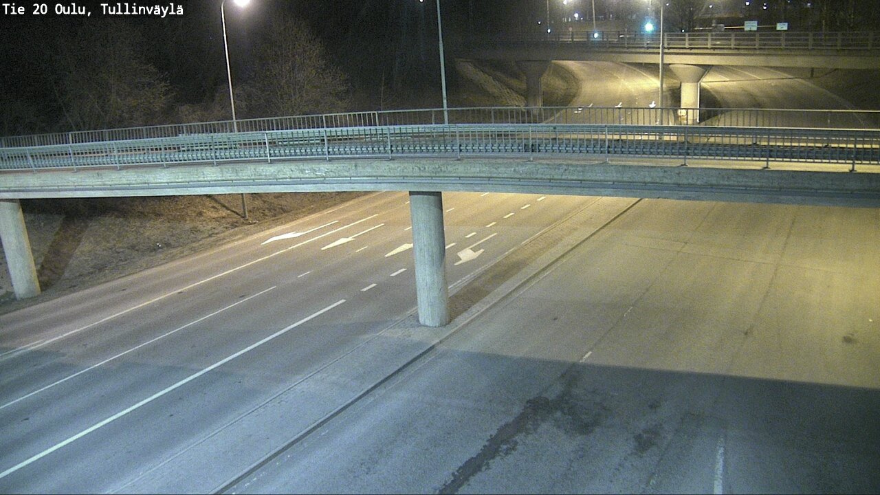 Weather Camera Image Road 20 Oulu, Tullinväylä, Oulu, Pohjois-Pohjanmaa
