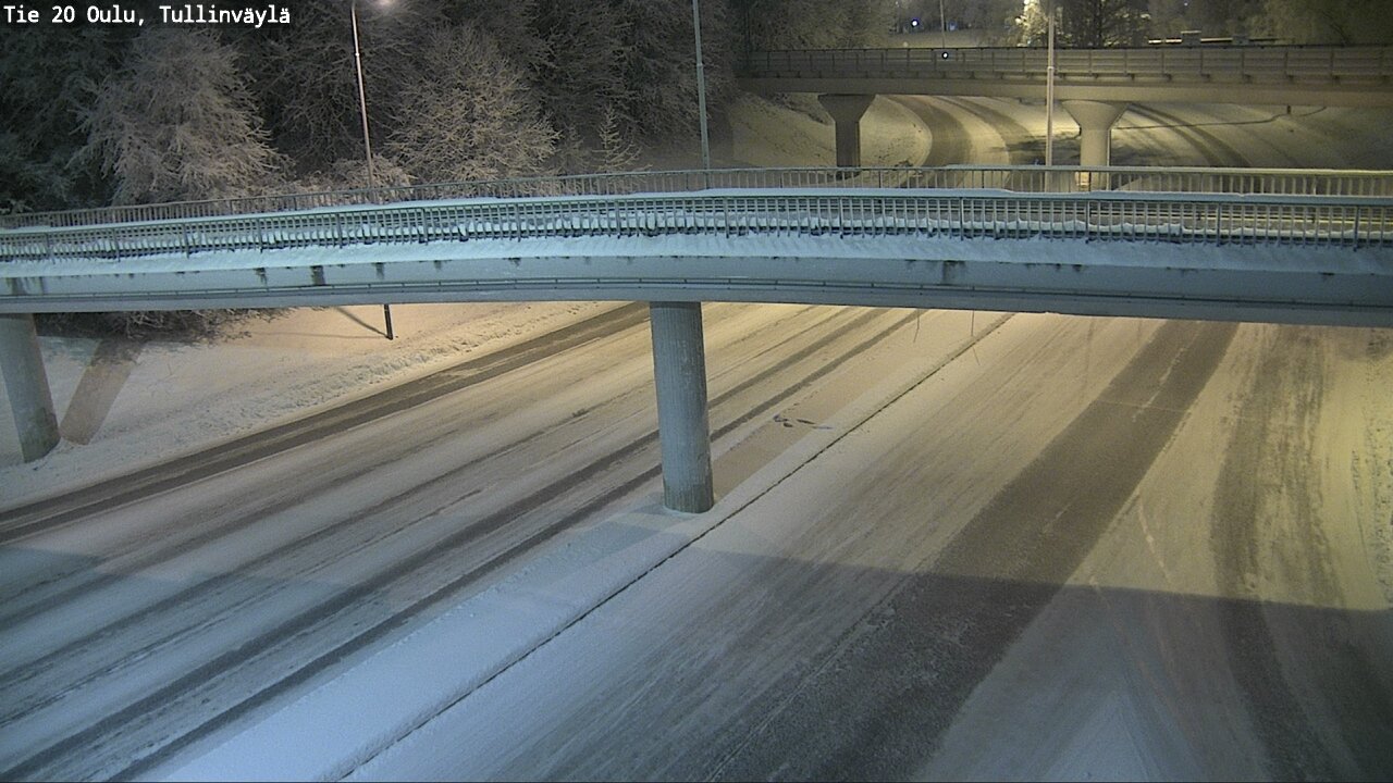 Weather Camera Image Road 20 Oulu, Tullinväylä, Oulu, Pohjois-Pohjanmaa