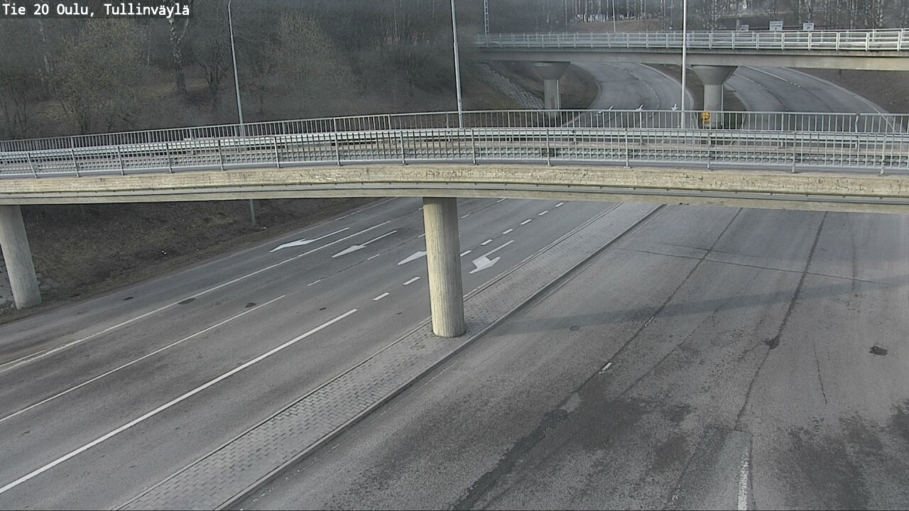 Weather Camera Image Road 20 Oulu, Tullinväylä, Oulu, Pohjois-Pohjanmaa