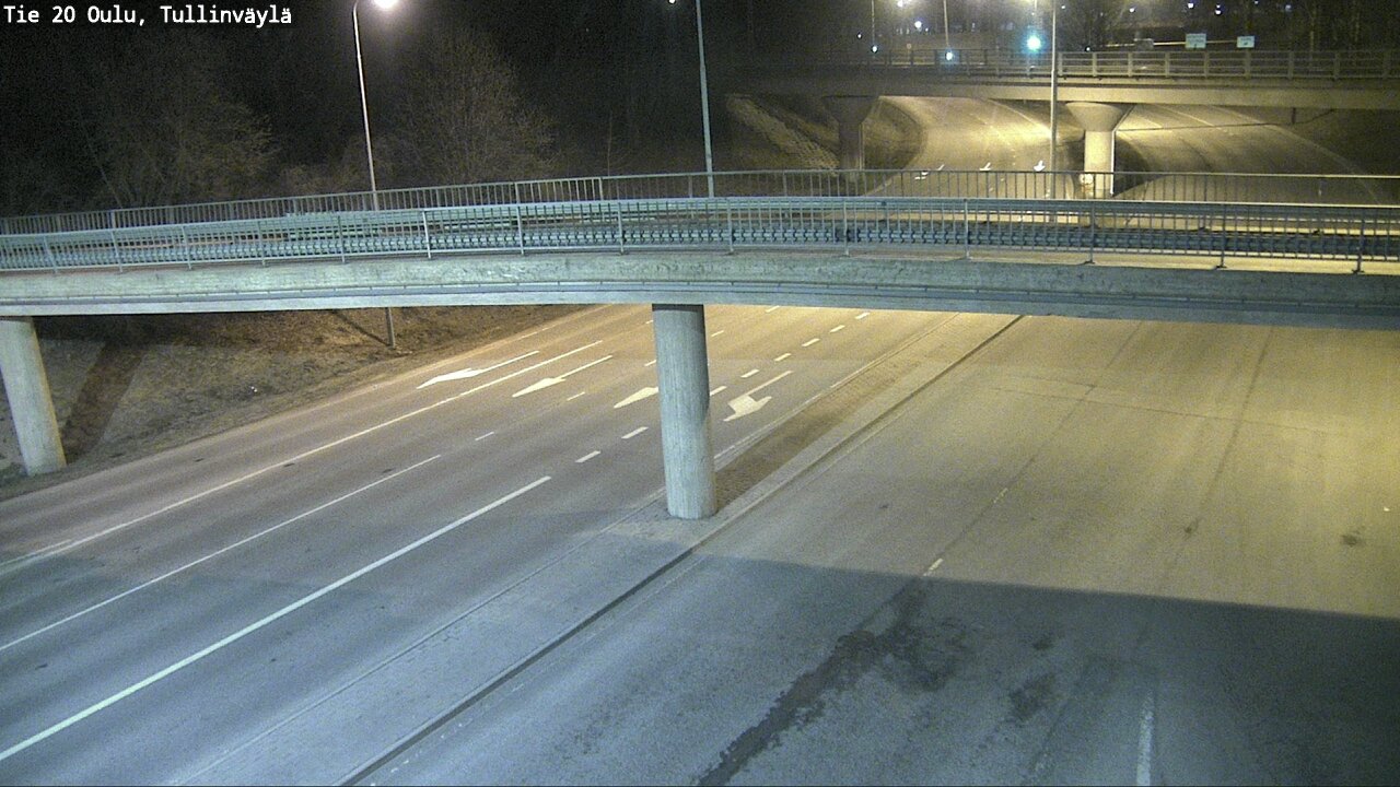 Weather Camera Image Väg 20 Uleåborg, Tullinväylä, Oulu, Pohjois-Pohjanmaa
