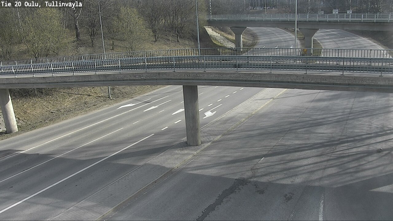 Weather Camera Image Road 20 Oulu, Tullinväylä, Oulu, Pohjois-Pohjanmaa