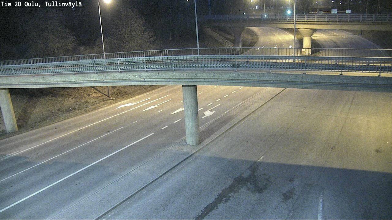 Weather Camera Image Väg 20 Uleåborg, Tullinväylä, Oulu, Pohjois-Pohjanmaa