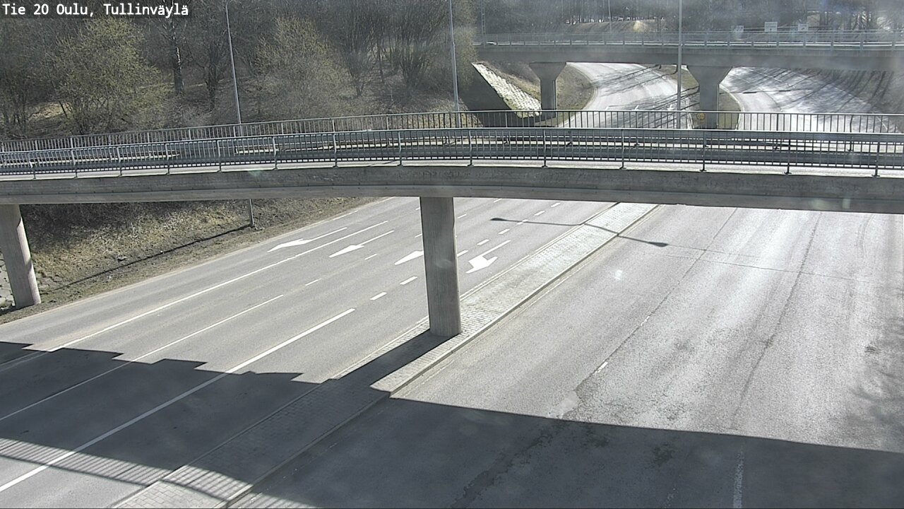 Weather Camera Image Road 20 Oulu, Tullinväylä, Oulu, Pohjois-Pohjanmaa