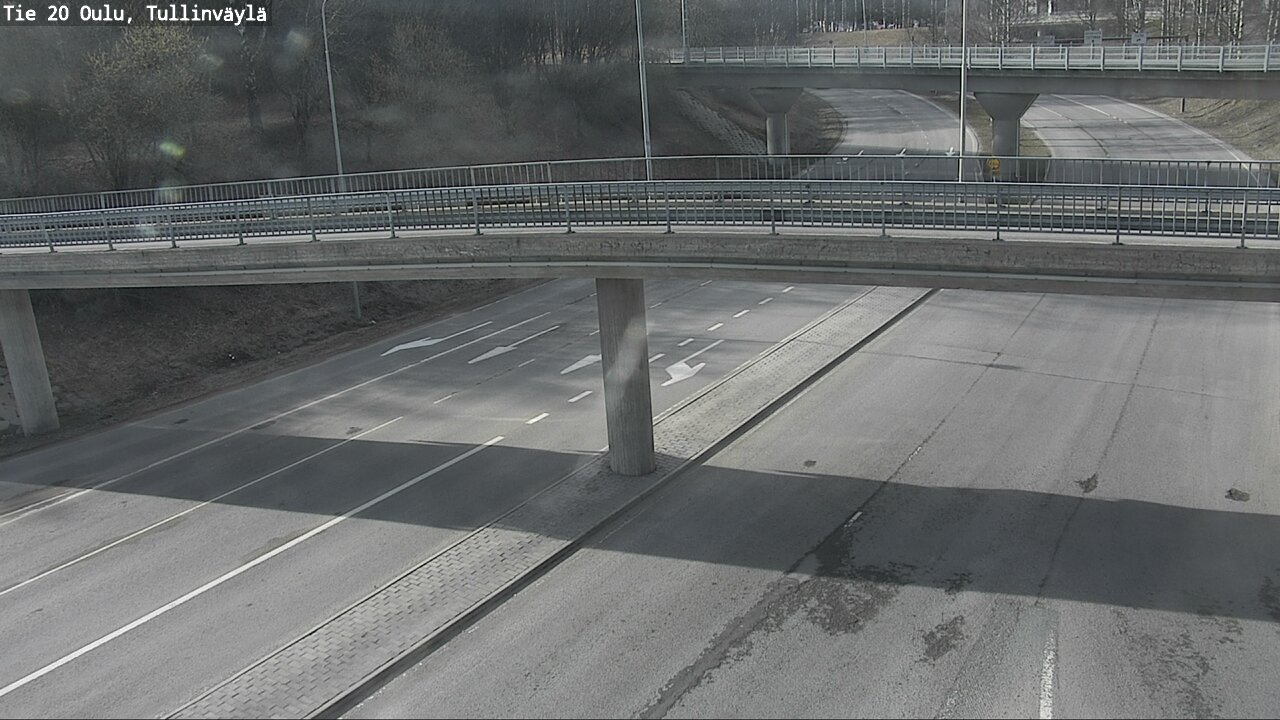 Weather Camera Image Road 20 Oulu, Tullinväylä, Oulu, Pohjois-Pohjanmaa
