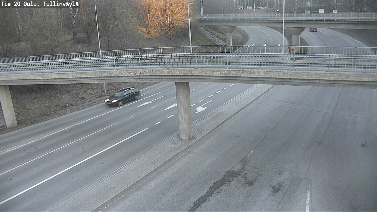 Weather Camera Image Road 20 Oulu, Tullinväylä, Oulu, Pohjois-Pohjanmaa