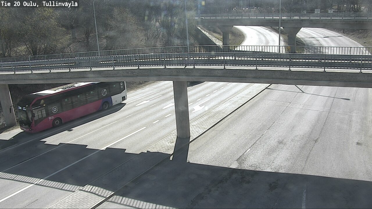 Weather Camera Image Road 20 Oulu, Tullinväylä, Oulu, Pohjois-Pohjanmaa