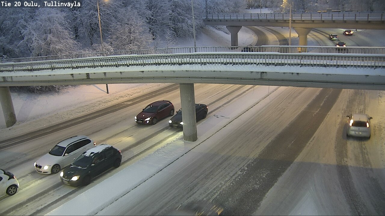 Weather Camera Image Väg 20 Uleåborg, Tullinväylä, Oulu, Pohjois-Pohjanmaa