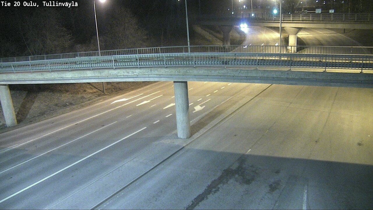 Weather Camera Image Väg 20 Uleåborg, Tullinväylä, Oulu, Pohjois-Pohjanmaa