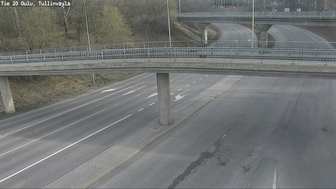 Weather Camera Image Road 20 Oulu, Tullinväylä, Oulu, Pohjois-Pohjanmaa