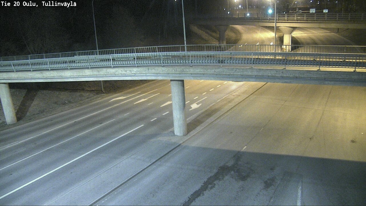 Weather Camera Image Road 20 Oulu, Tullinväylä, Oulu, Pohjois-Pohjanmaa