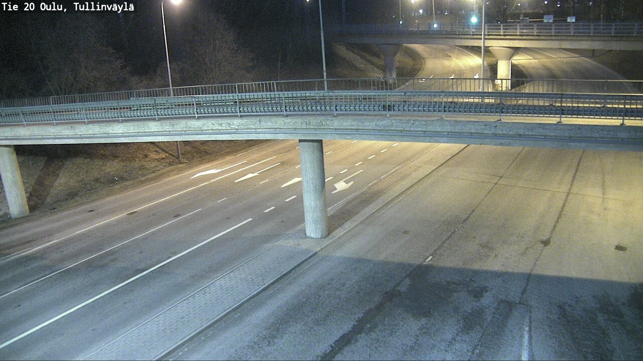 Weather Camera Image Road 20 Oulu, Tullinväylä, Oulu, Pohjois-Pohjanmaa