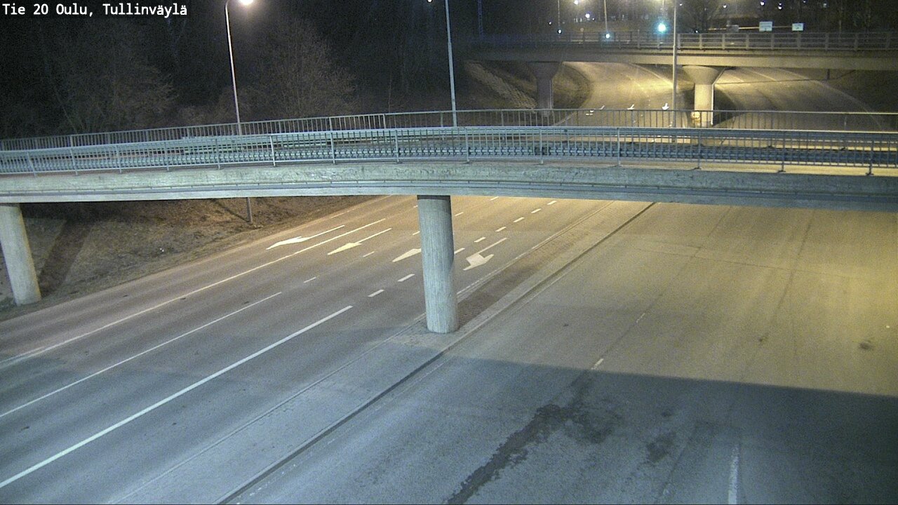 Weather Camera Image Road 20 Oulu, Tullinväylä, Oulu, Pohjois-Pohjanmaa