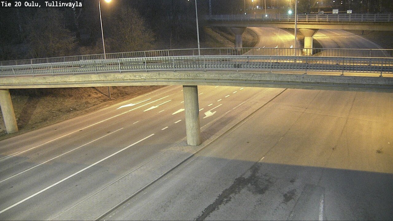 Weather Camera Image Väg 20 Uleåborg, Tullinväylä, Oulu, Pohjois-Pohjanmaa