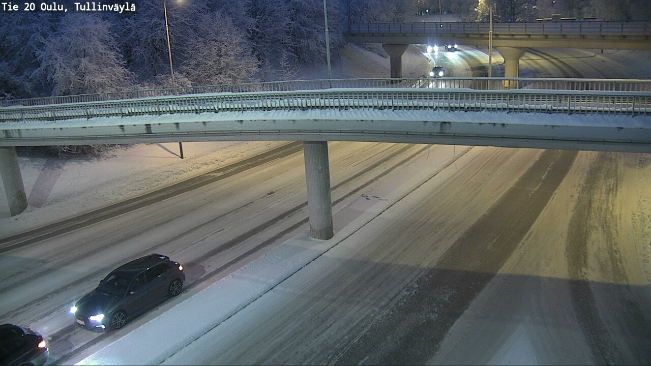 Weather Camera Image Väg 20 Uleåborg, Tullinväylä, Oulu, Pohjois-Pohjanmaa
