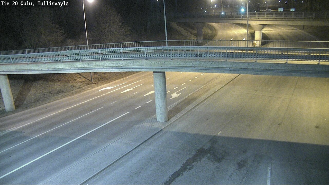 Weather Camera Image Road 20 Oulu, Tullinväylä, Oulu, Pohjois-Pohjanmaa