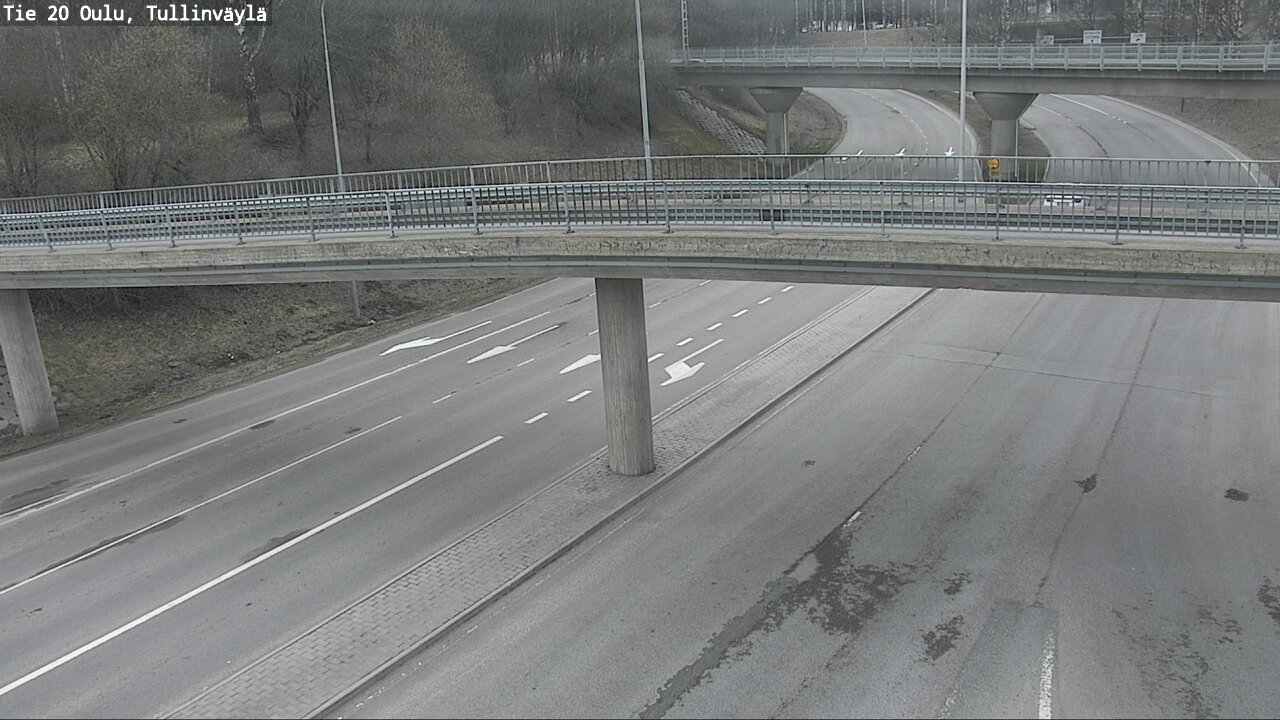 Weather Camera Image Road 20 Oulu, Tullinväylä, Oulu, Pohjois-Pohjanmaa