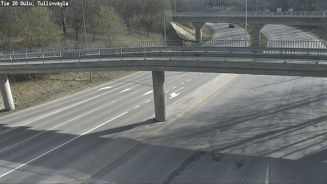 Weather Camera Image Road 20 Oulu, Tullinväylä, Oulu, Pohjois-Pohjanmaa