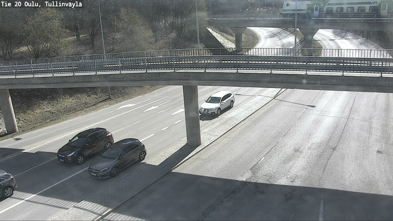Weather Camera Image Road 20 Oulu, Tullinväylä, Oulu, Pohjois-Pohjanmaa