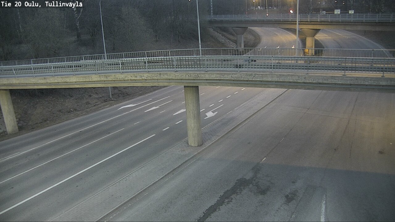Weather Camera Image Road 20 Oulu, Tullinväylä, Oulu, Pohjois-Pohjanmaa
