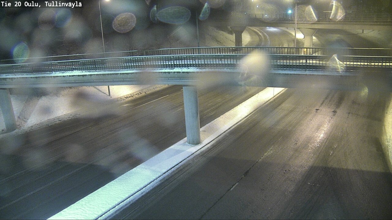 Weather Camera Image Väg 20 Uleåborg, Tullinväylä, Oulu, Pohjois-Pohjanmaa